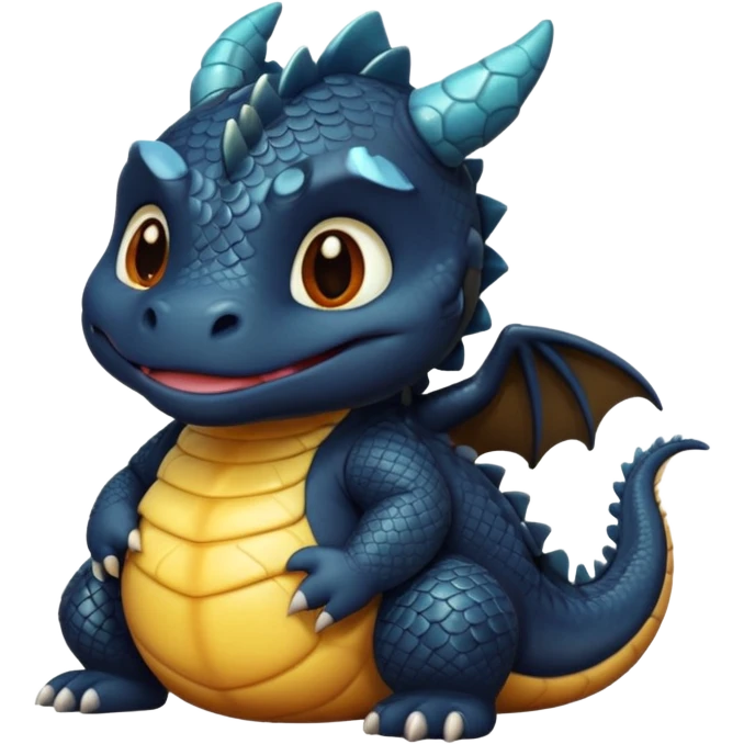 fat choncc baby black dragon emoji