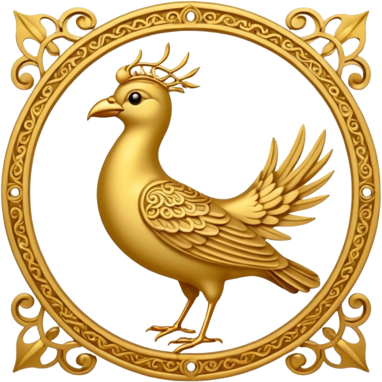 Zoroastrian bird symbol emoji