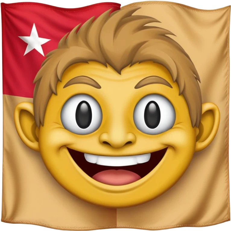 troll face emoji with Balochistan Nationalist Flag design emoji