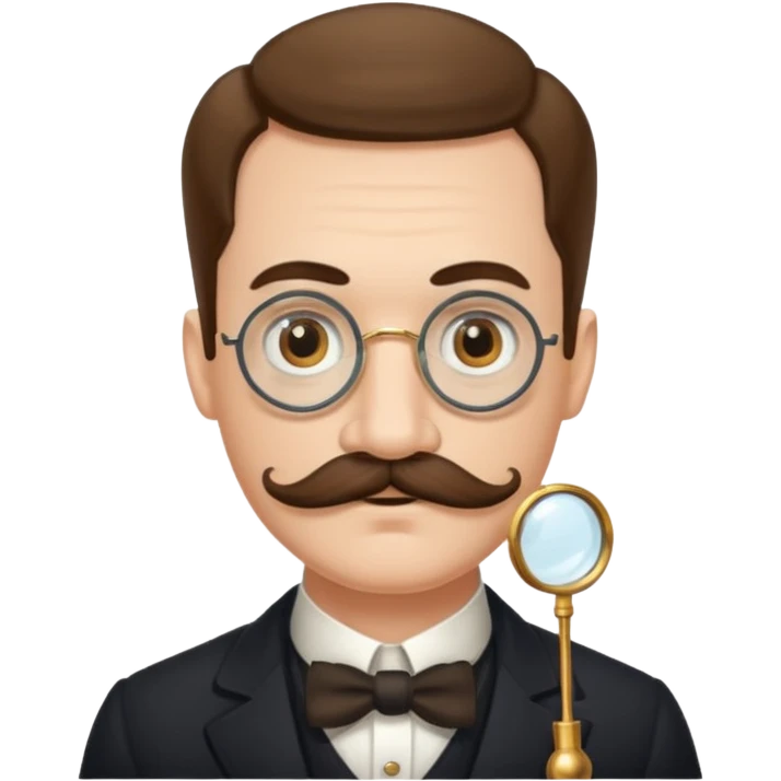 señor con bigote, y monoculo emoji