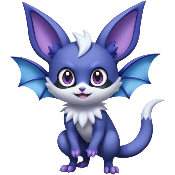 Meowstic-Noibat-fusion (full body) emoji