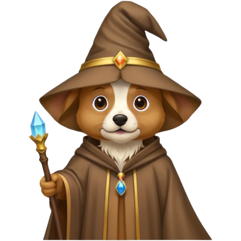 Dog wizard emoji