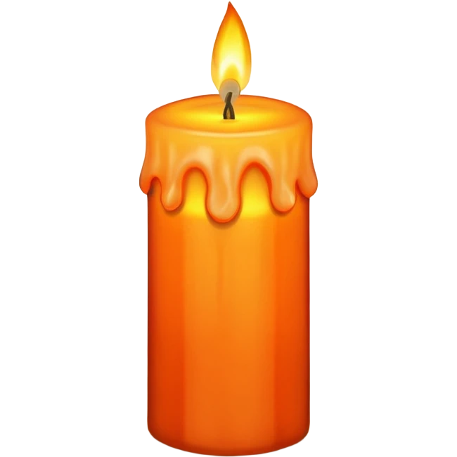 autumnal candle emoji