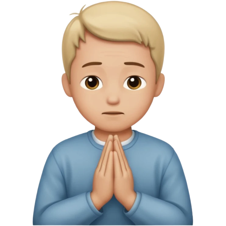 a man praying emoji