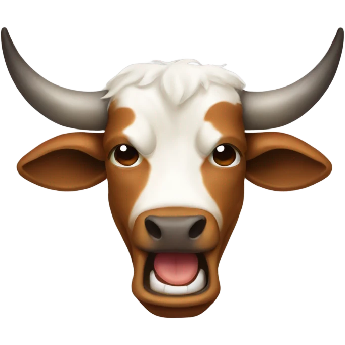 Longhorn bull crying  emoji