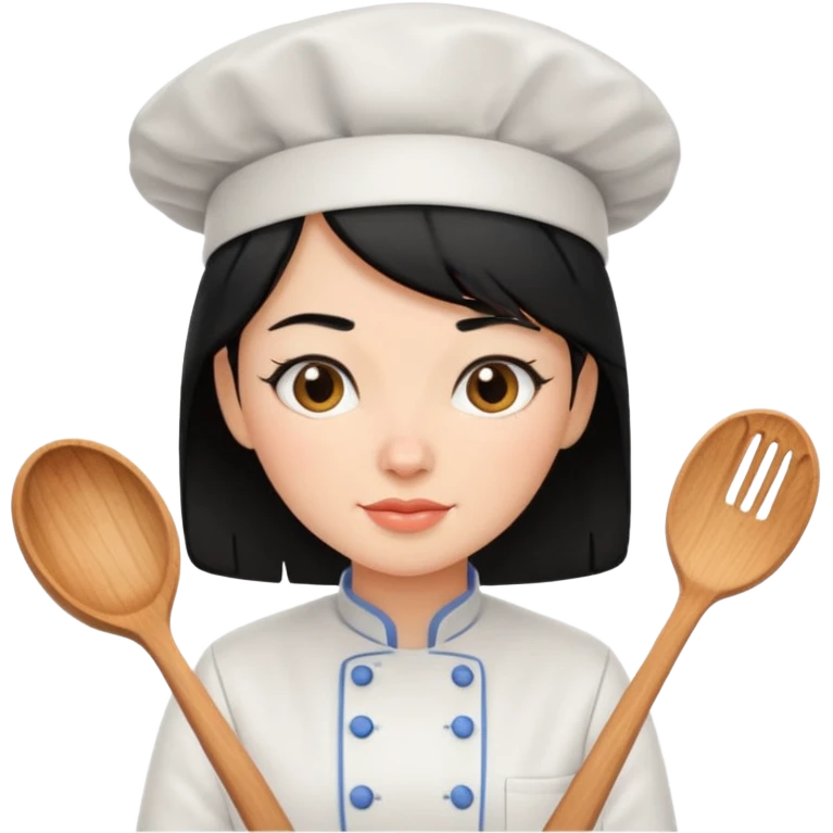 일식검은머리여자요리사 emoji