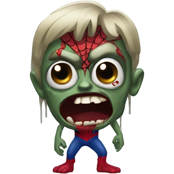 Spiderman zombie emoji