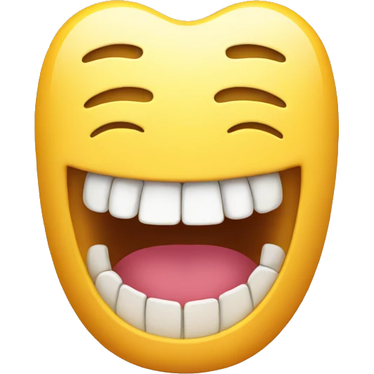 Smiley teeth. emoji