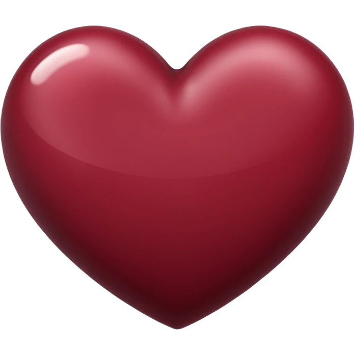 Maroon heart emoji