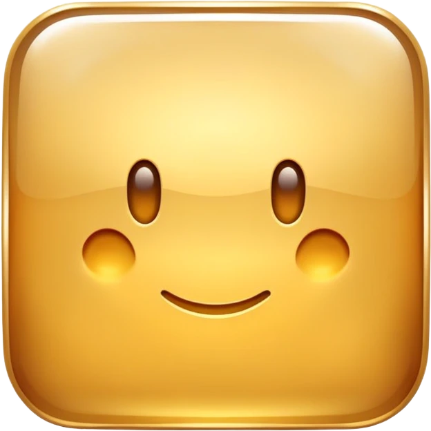 A golden square with a slight gradient, variation 2 emoji