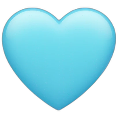 light blue heart emoji