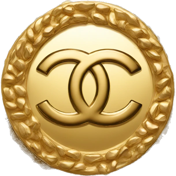 Chanel golden logo emoji