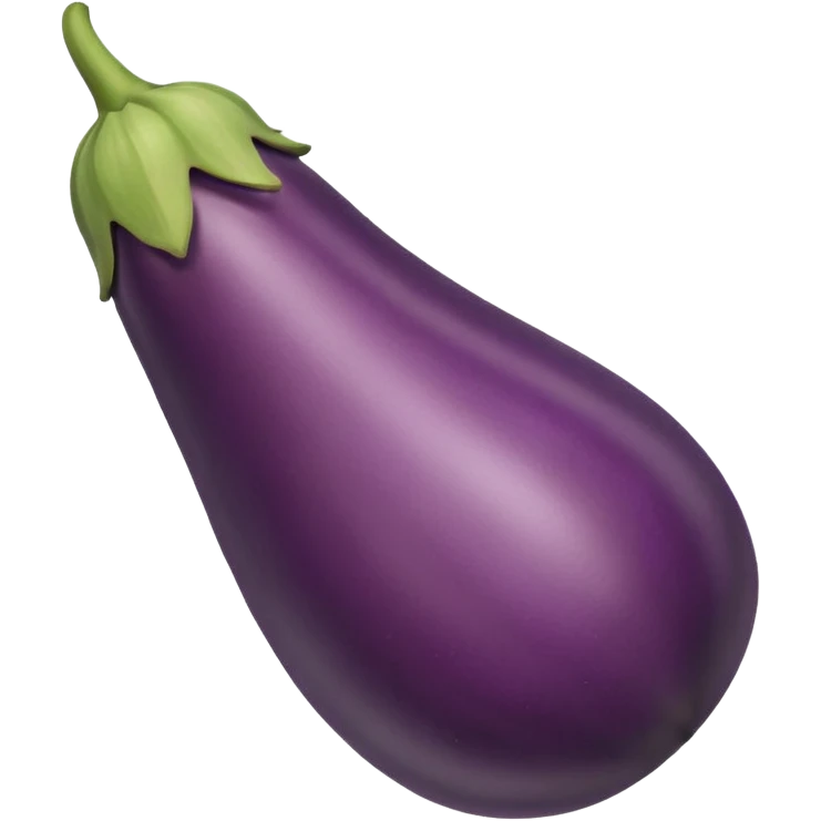 Eggplant with peach emoji