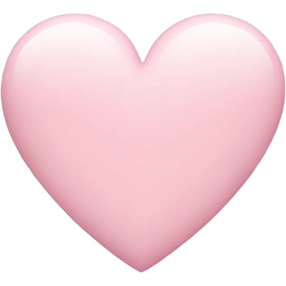 pastel pink heart emoji