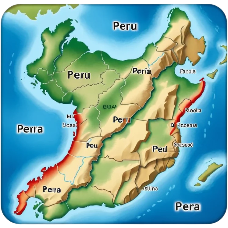 Map of Peru emoji