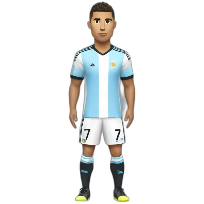 ronaldo in argentina outfit emoji