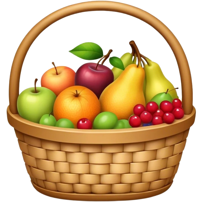 Cesta de frutas emoji