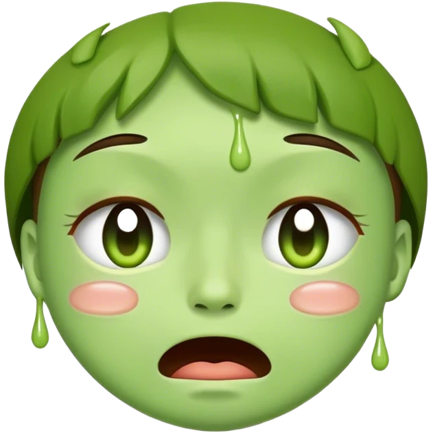 Crying matcha emoji  emoji