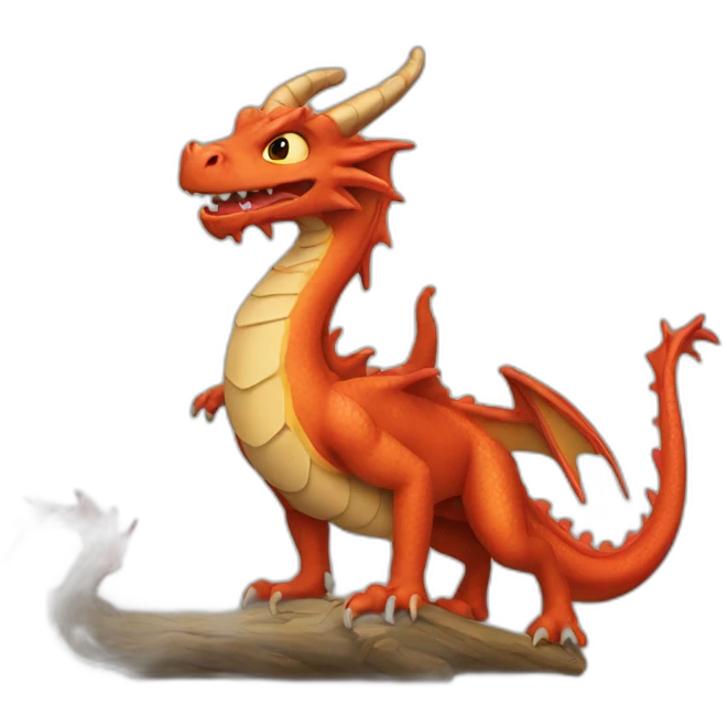 Dragon qui bois emoji