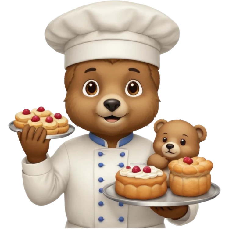 Ursa confeiteira emoji