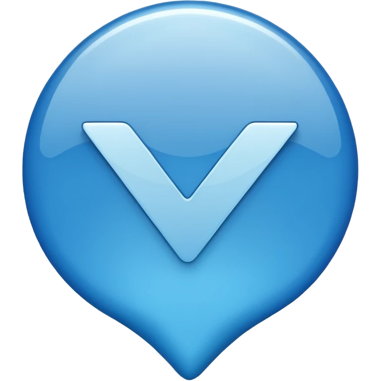 Blue tick emoji