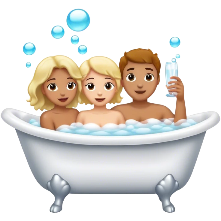 Couple taking a bath emoji