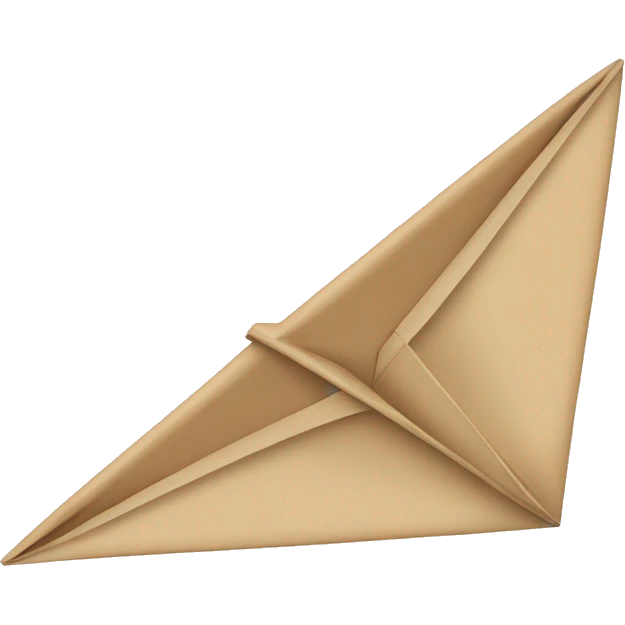 Beige Paper plane emoji