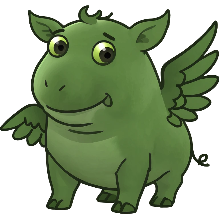 Pigs fly emoji