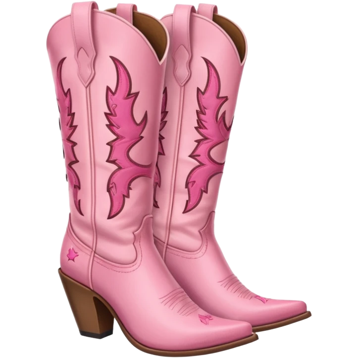 pink cowgirl boots emoji