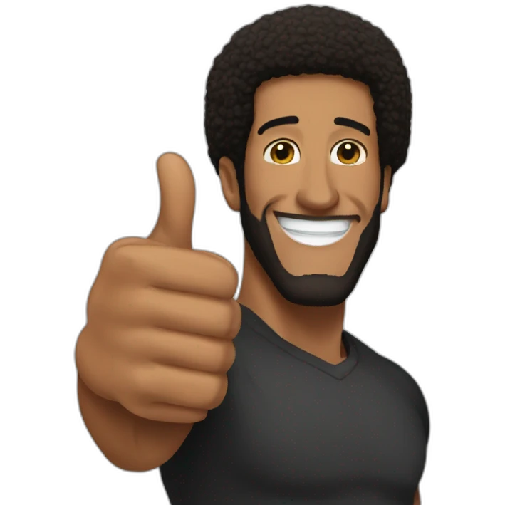 Kaepernick Thumb up emoji