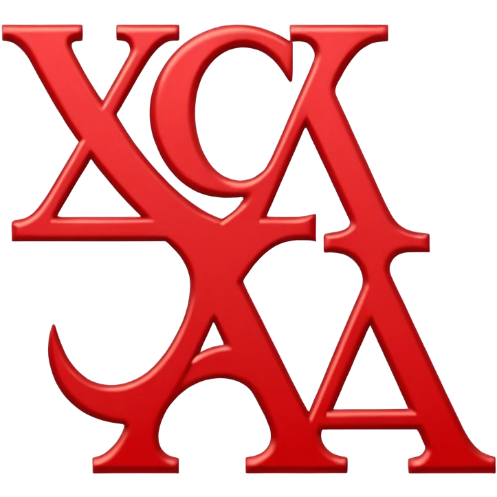 chi sigma alpha in red in white letters emoji