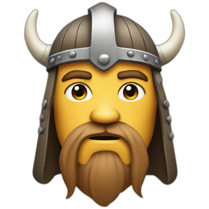 Sad Viking on social media emoji