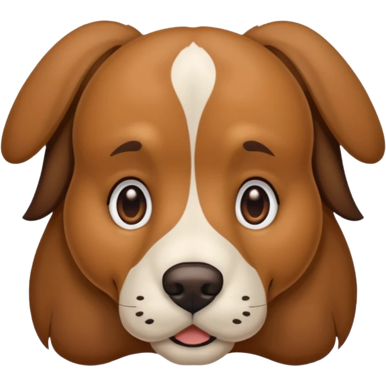 A big dog looking g forward emoji