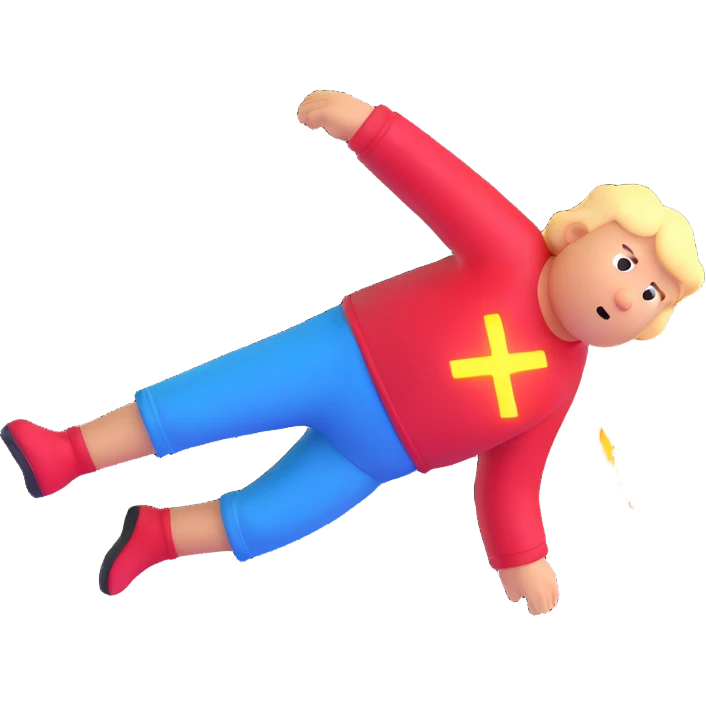 Chris griffin falling with glowing X on side  emoji