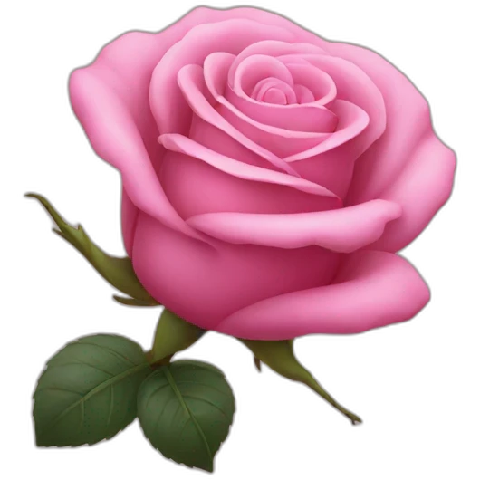 Rose black pink emoji