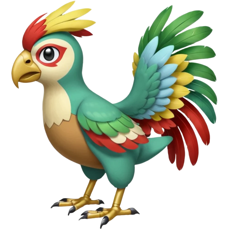 Meloetta-Hawlucha-Squawkabilly-Swablu-Trico-Pokémon-Fakémon-fusion-hybrid-creature emoji