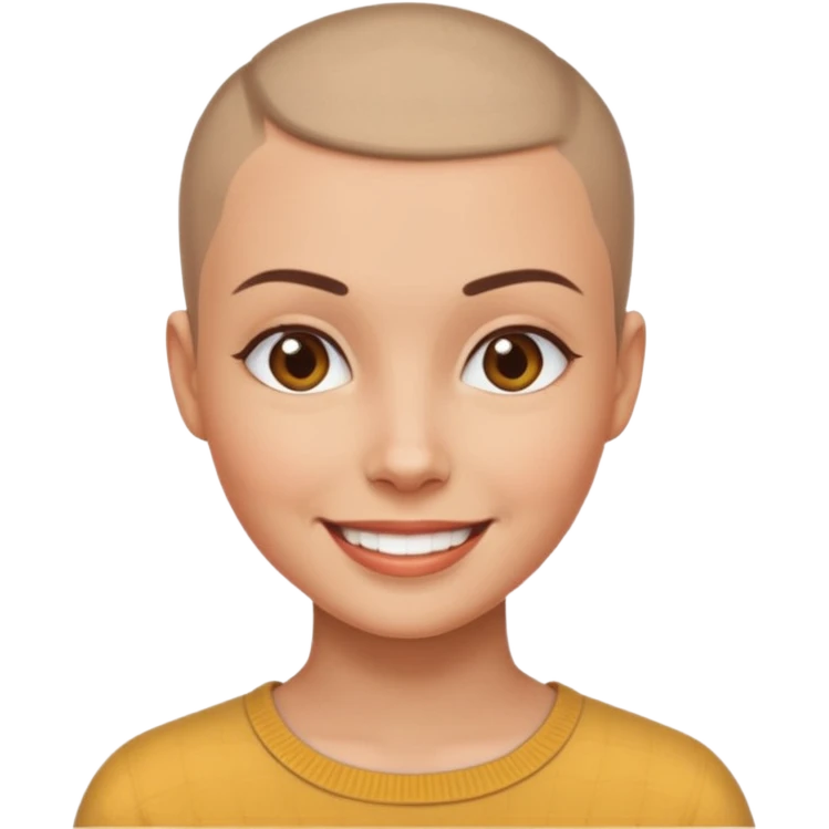 women ios emoji buzz cut emoji