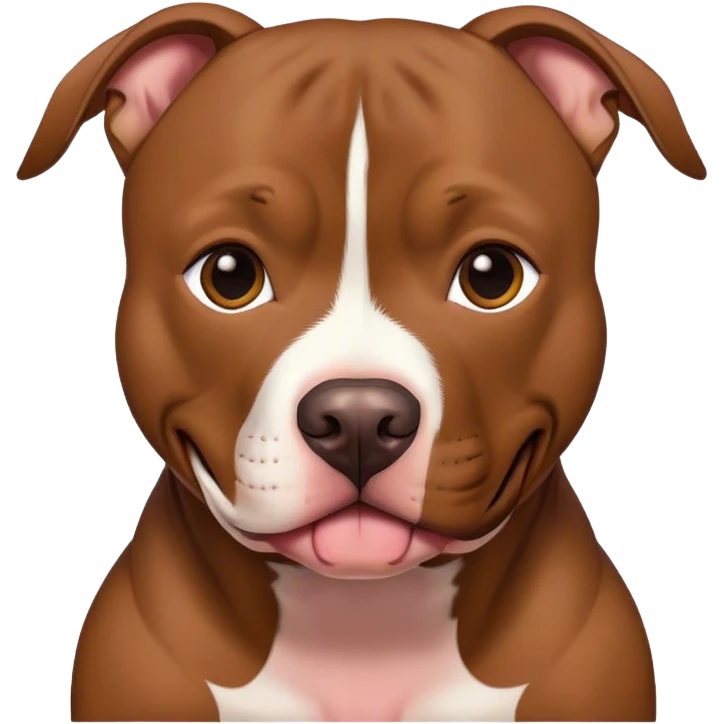 All brown pitbull  emoji