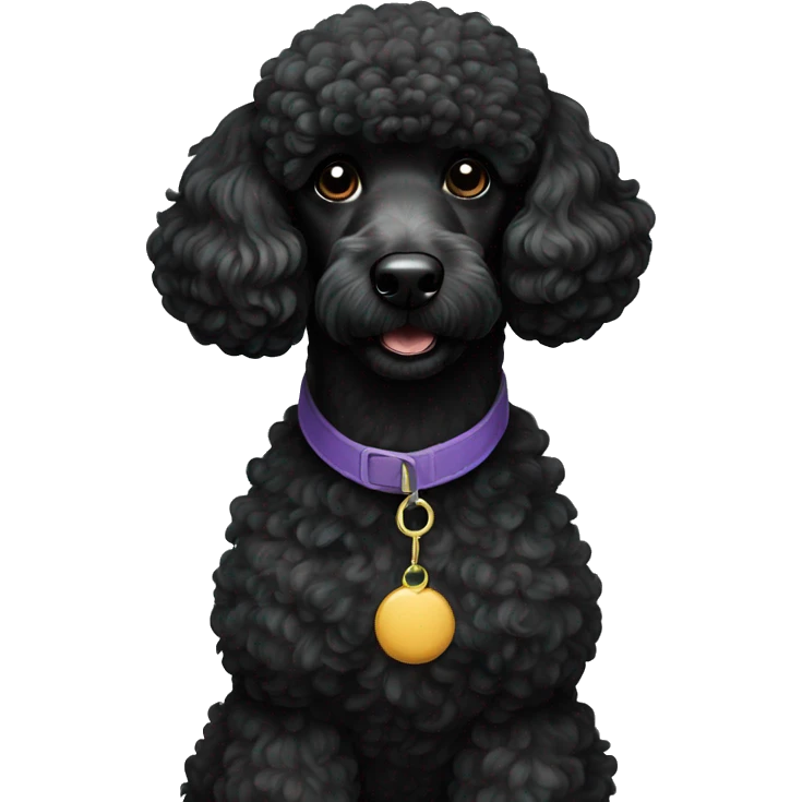 black poodle emoji