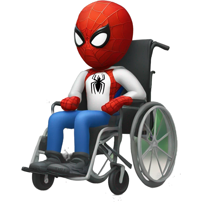 spider-man in a wheelchair  emoji