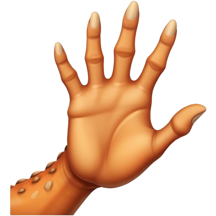 dinosaur hand showing like emoji
