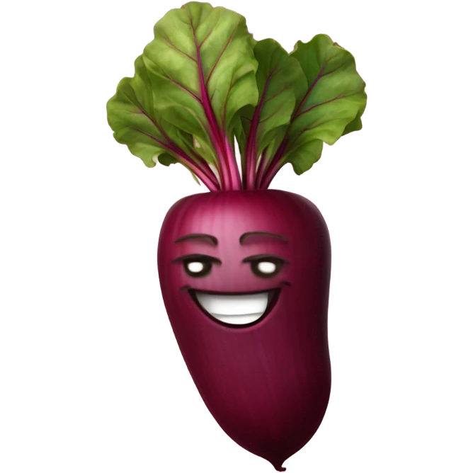 happy beetroot showing finger up emoji