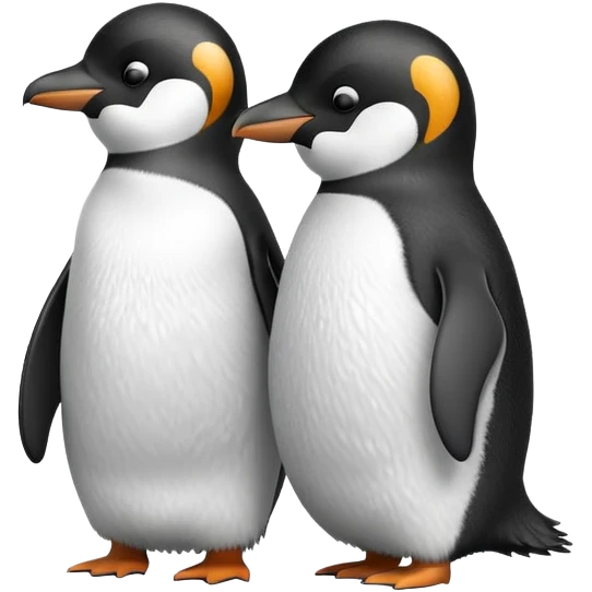 Two penguins standing side by side emoji