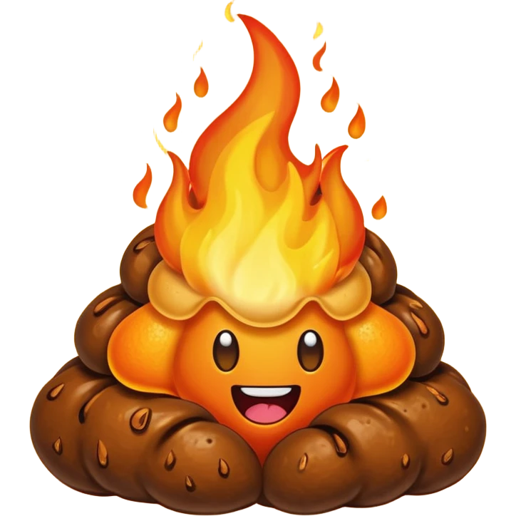 Flaming poop  emoji