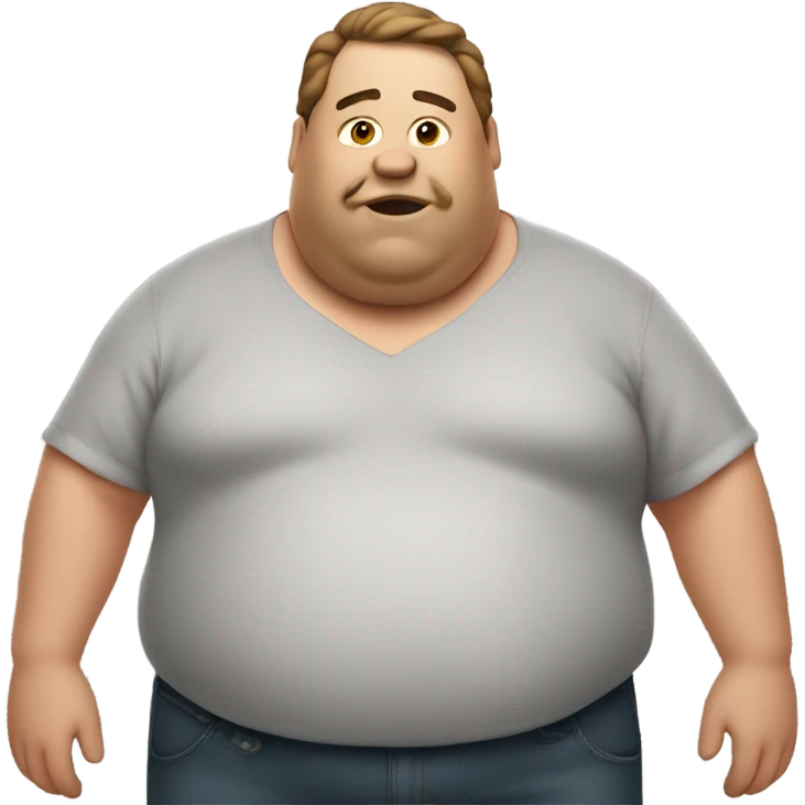 Fat guy emoji