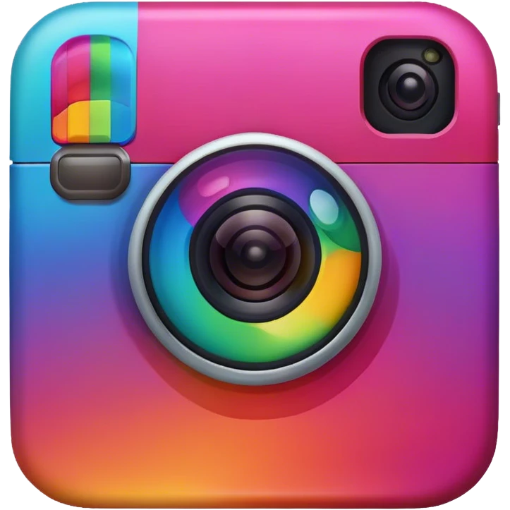 Instagram logo in all colors. emoji