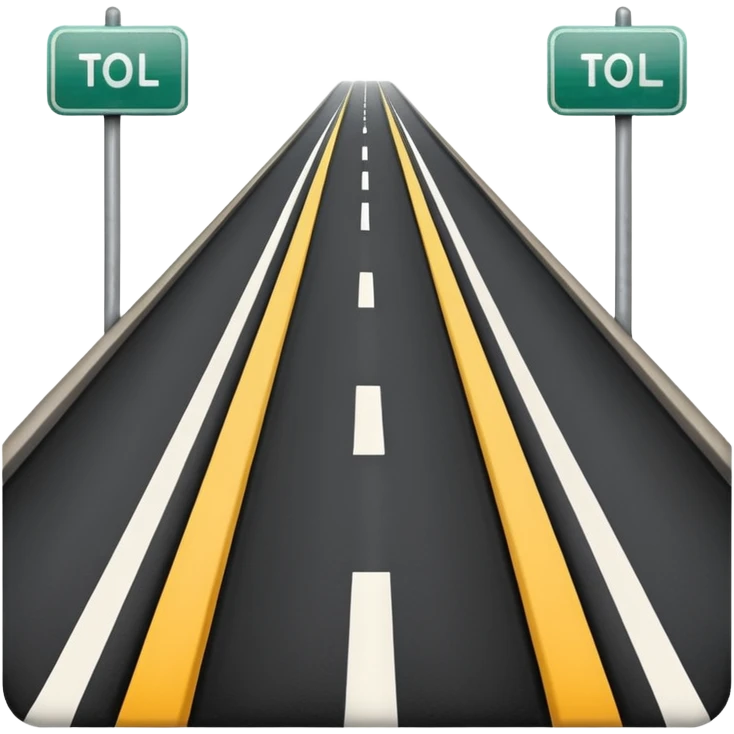 toll road going upwards emoji