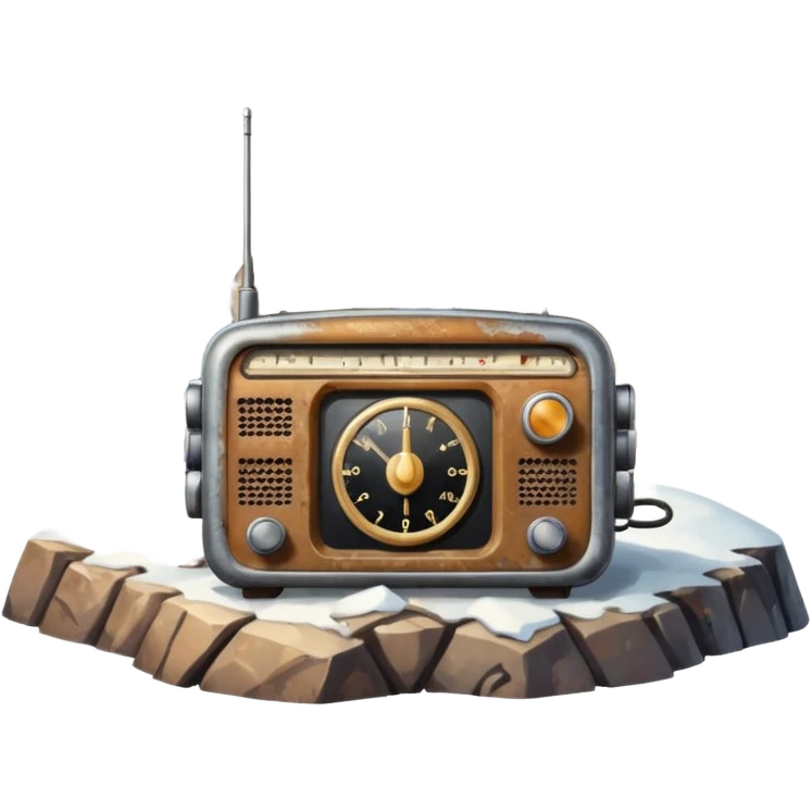 radio over a mountain emoji