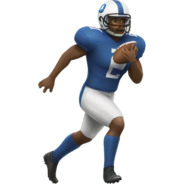Kicking football emoji