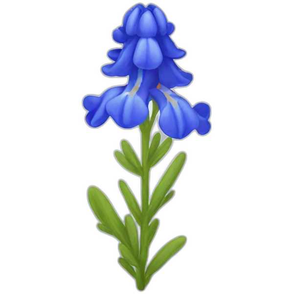 bluebonnet flower emoji